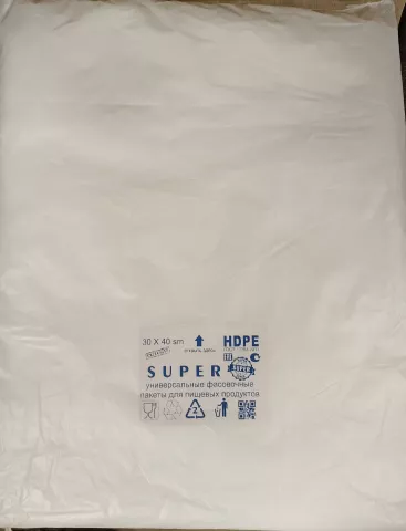 Пакет ПНД 30х40х9 SUPER (400/500шт/пач)